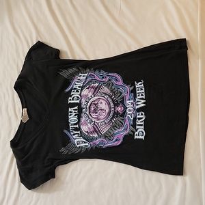 Medium Harley Davidson Daytona baby doll tee